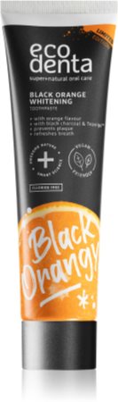 Ecodenta Expert Black Orange Whitening чорна зубна паста з відбілюючим ефектом без фтору