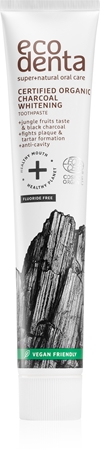 Ecodenta Certified Organic Charcoal whitening bieliaca zubná pasta s aktívnym uhlím
