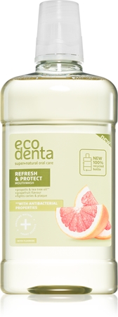 Ecodenta Refresh & Protect Propolis enjuague bucal con aceite de árbol de té