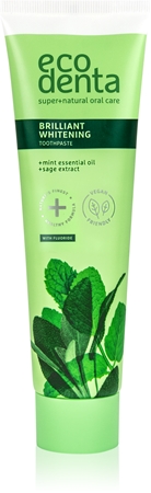 Ecodenta Green Brilliant Whitening bieliaca zubná pasta s fluoridom pre svieži dych