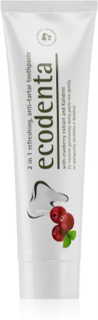 Ecodenta Green Tartar Eliminating Opfriskende tandpasta mod plak Med fluor
