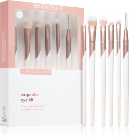 EcoTools Luxe Collection Exquisite set di pennelli per occhi e sopracciglia