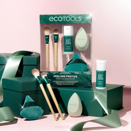 EcoTools Feeling Festive Face Feeling Festive šepetėlių rinkinys