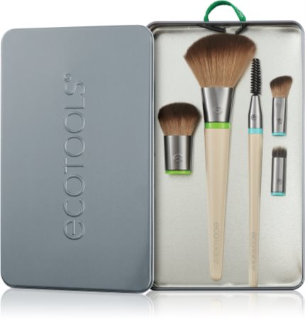 EcoTools Interchangeables™ Daily Essentials Make-up Brush Set with Pouch