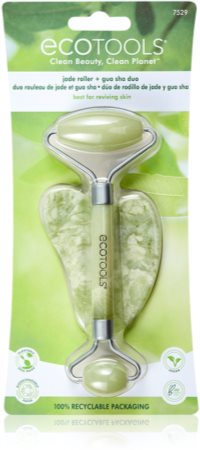 EcoTools Jade Roller & Gua Sha rouleau de massage visage et  accessoire de massage