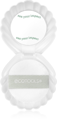 EcoTools Sea Gems Pearl Puff + Case lusterko kosmetyczne z puszkiem