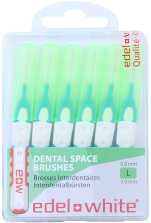 Edel+White Interdental Brushes escovas interdentais 6 pçs