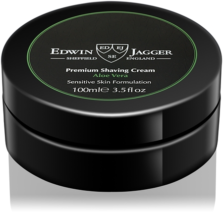 Edwin Jagger Aloe Vera crema da barba per pelli sensibili