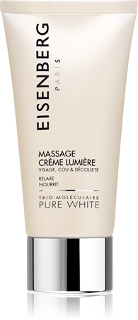 EISENBERG Pure White Massage Crème Lumière Massagecreme für die Haut für hydratisierte und strahlende Haut