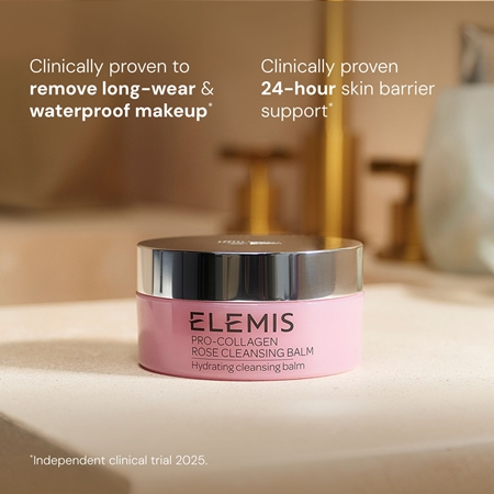 Elemis Pro-Collagen Rose Cleansing Balm valomasis balzamas raminamojo poveikio
