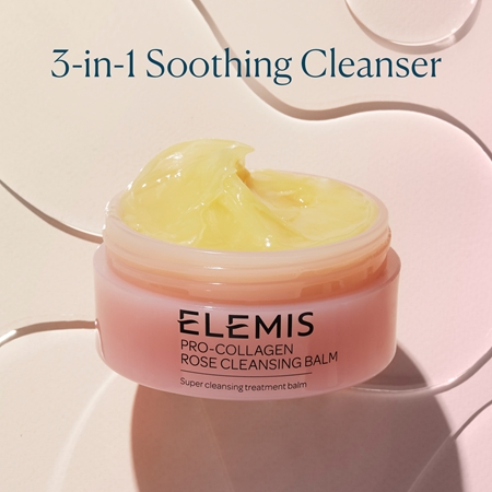 Elemis Pro-Collagen Rose Cleansing Balm baume purifiant pour apaiser la peau