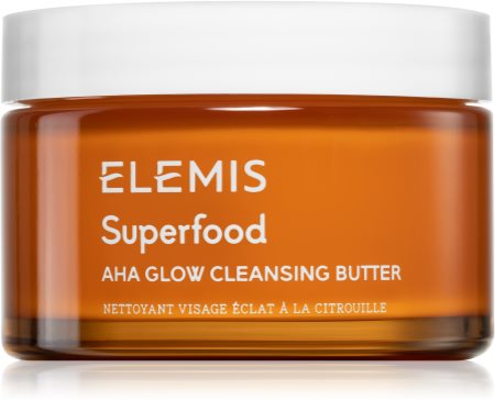Elemis Superfood AHA Glow Cleansing Butter Attīroša sejas maska ar izgaismojošu efektu