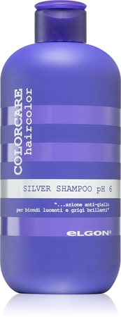 Elgon ColorCare Violett schampo för neutralisering av gula toner