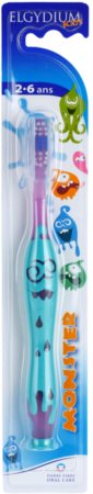 Elgydium Kids Monster zubní kartáček pro děti