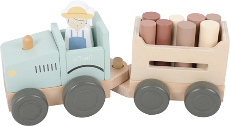 eliNeli Wooden Tractor Farm Toy wooden
