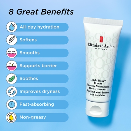 Elizabeth Arden Eight Hour Cream Intensive Moisturizing Hand Treatment εντατικά ενυδατική κρέμα στα χέρια και νύχια