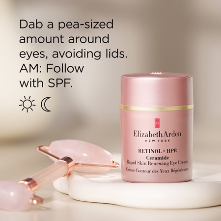 Elizabeth Arden Retinol + HPR Ceramide RAPID SKIN RENEWING EYE CREAM crème rajeunissante et illuminatrice yeux