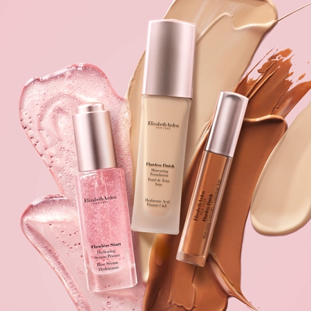Elizabeth Arden Flawless Finish Skincaring Foundation serumo konsistencijos makiažo pagrindas