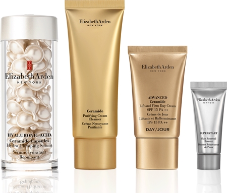 Elizabeth Arden Hyaluronic Acid Ceramide Capsules Hydra-Plumping Serum Gavesæt til kvinder