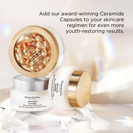 Elizabeth Arden Advanced Ceramide Lift And Firm Day Cream SPF 15 dieninis kremas standinamojo poveikio