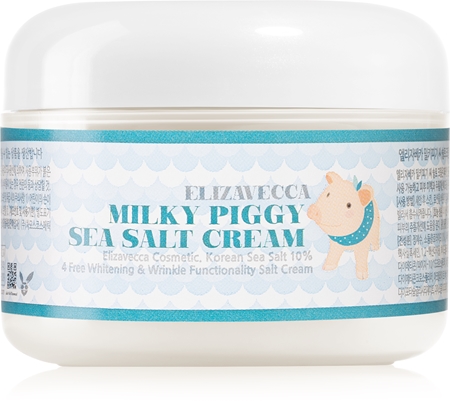 Elizavecca Milky Piggy Sea Salt Cream hidratante de proteção com ação renovada