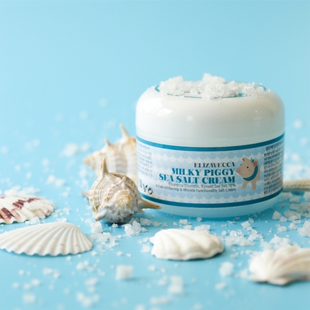 Elizavecca Milky Piggy Sea Salt Cream hidratante de proteção com ação renovada
