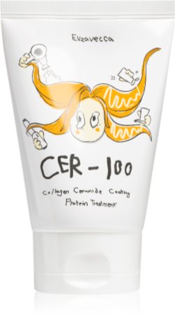 Elizavecca Cer-100 Collagen Ceramide Coating Protein Treatment kolageno kaukė plaukų blizgesiui ir švelnumui užtikrinti