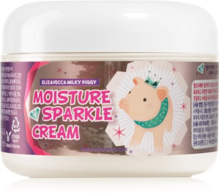 Elizavecca Milky Piggy Moisture Sparkle Cream rozświetlający krem nawilżający