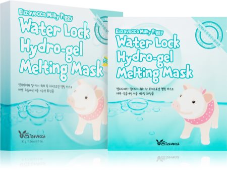 Elizavecca Milky Piggy Water Lock Hydro-gel Melting Mask Intensīva hidrogēla maska mirdzumam un mitrināšanai