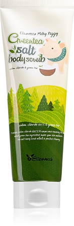 Elizavecca Milky Piggy Greentea Salt Body Scrub Reinigungskörperpeeling mit grünem Tee