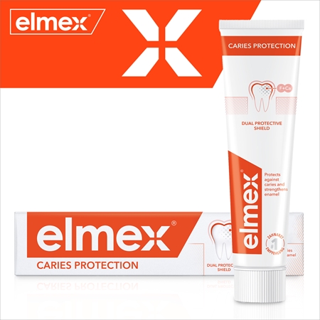 Elmex Caries Protection паста за зъби, защитаваща от зъбен кариес с флуорид