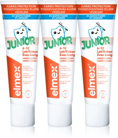 Elmex Junior 6-12 Years Pasta de dinti pentru copii.