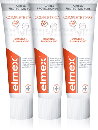 Elmex Caries Protection Complete Care dentifrice rafraîchissant pour une protection complète des dents