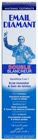 Marca
Email Diamant Double Blancheur pasta de dientes blanqueadora para una sonrisa radiante