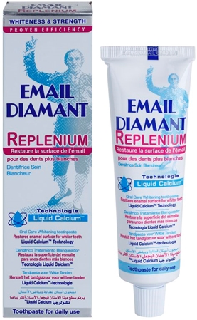 Marque
Email Diamant Replenium dentifrice blanchissant qui renforce l'émail dentaire
