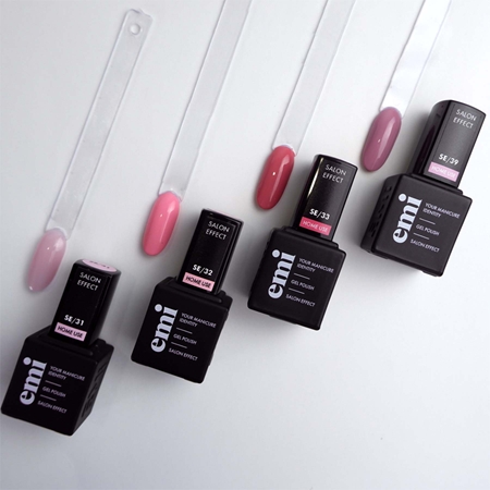 emi E.Milac Salon Effect verniz para unhas de gel com lampadas UV/LED
