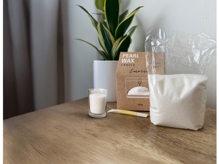 Emocio Pearl wax White svijeća