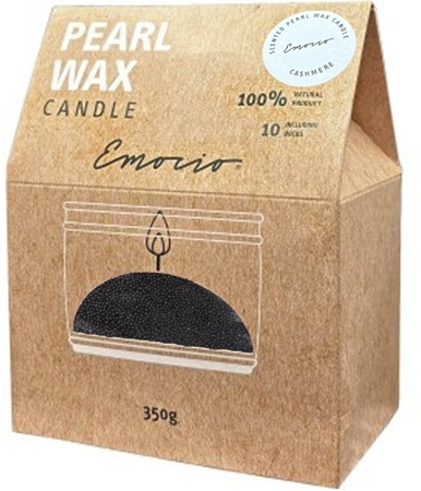 Emocio Pearl wax Cashmere Black scented candle