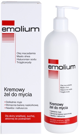 Emolium Wash & Bath kremowy żel pod prysznic dla skóry suchej i wrażliwej
