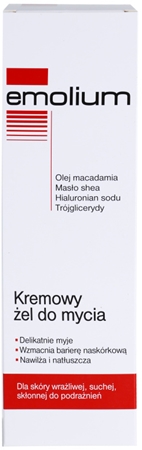 Emolium Wash & Bath kremowy żel pod prysznic dla skóry suchej i wrażliwej