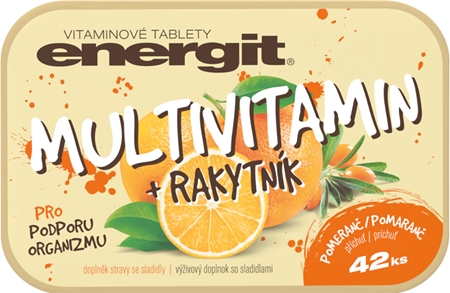 Energit Multivitamín + rakytník tablety s multivitamínovým komplexem