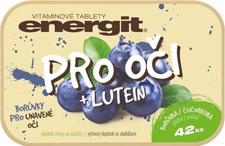 Energit Pre oči + Luten tablety s vitamínom C