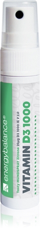 EnergyBalance Vitamin D3 Spray Tasty Nahrungsergänzungsmittel für Ihr Wohlbefinden