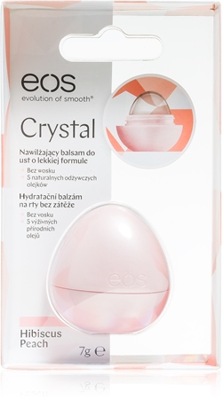 EOS Crystal Hibiscus Peach feuchtigkeitsspendendes Lippenbalsam