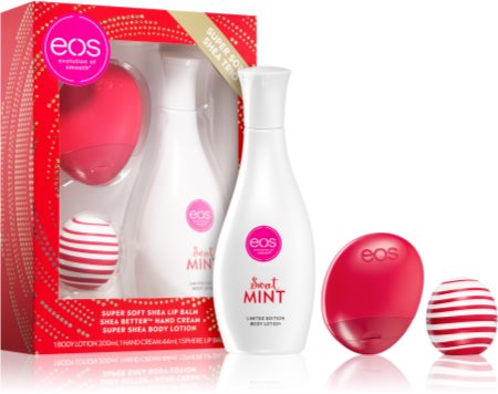 EOS Super Soft Shea Mint Gift Set  (hydraterende)