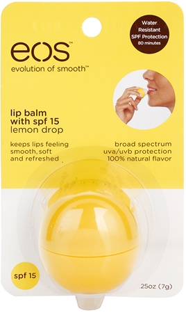 EOS Lemon Drop balzam na pery SPF 15