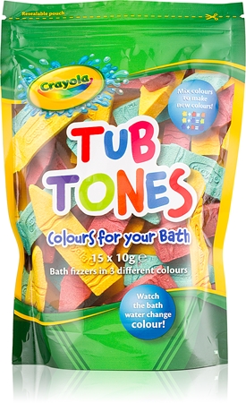 EP Line Crayola Tub Tones Χρωματισμένες αφρίζουσες ταμπλέτες μπάνιου