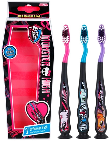 EP Line Monster High escova de dentes para crianças 3 pçs