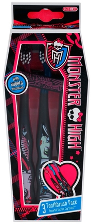 EP Line Monster High escova de dentes para crianças 3 pçs