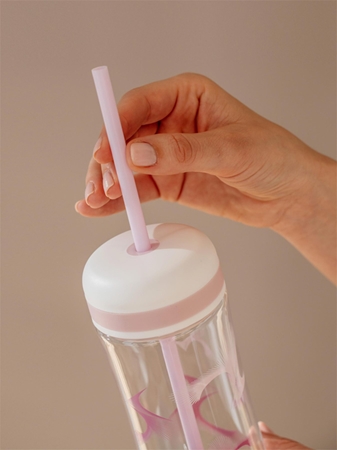 Equa Flow 2in1 Wasserflasche mit Strohhalm